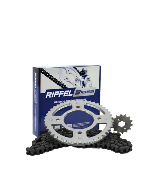 Kit Transmisión Reforzado Para Moto Honda Cb 190 Riffel Plateado